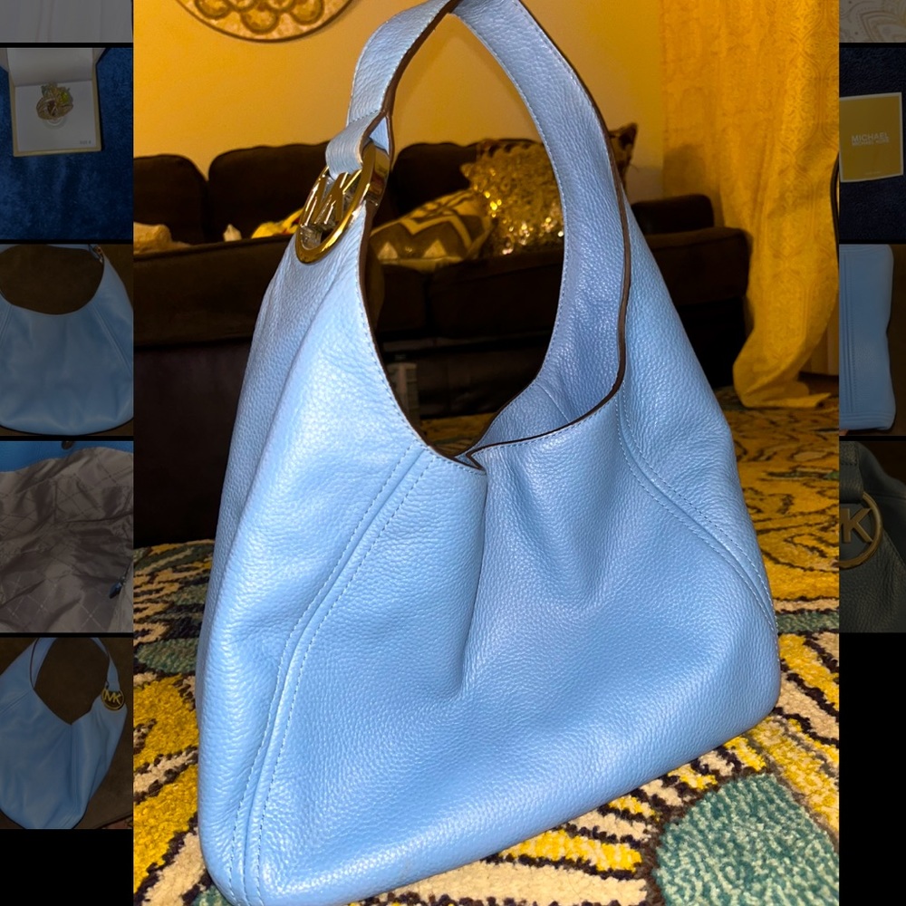 Michael Kors blue purse